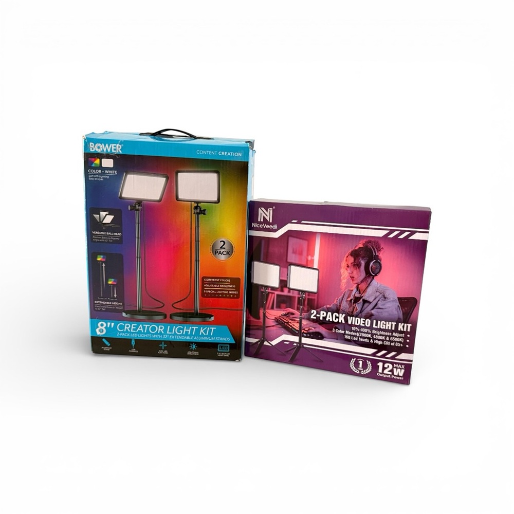 Influencer & Creator Light Kit Bundle - Bower + 2 NiceVeedi